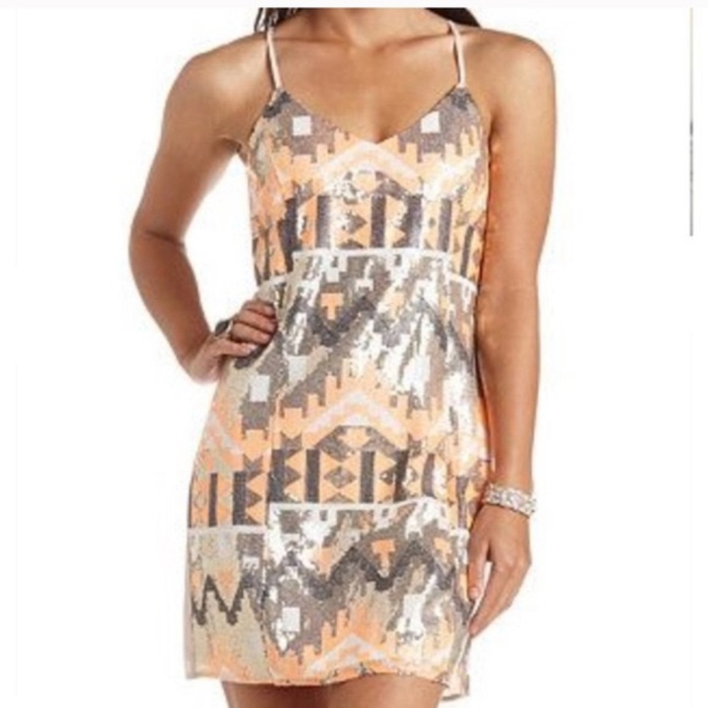 Charlotte Russe Sequined Mini Dress